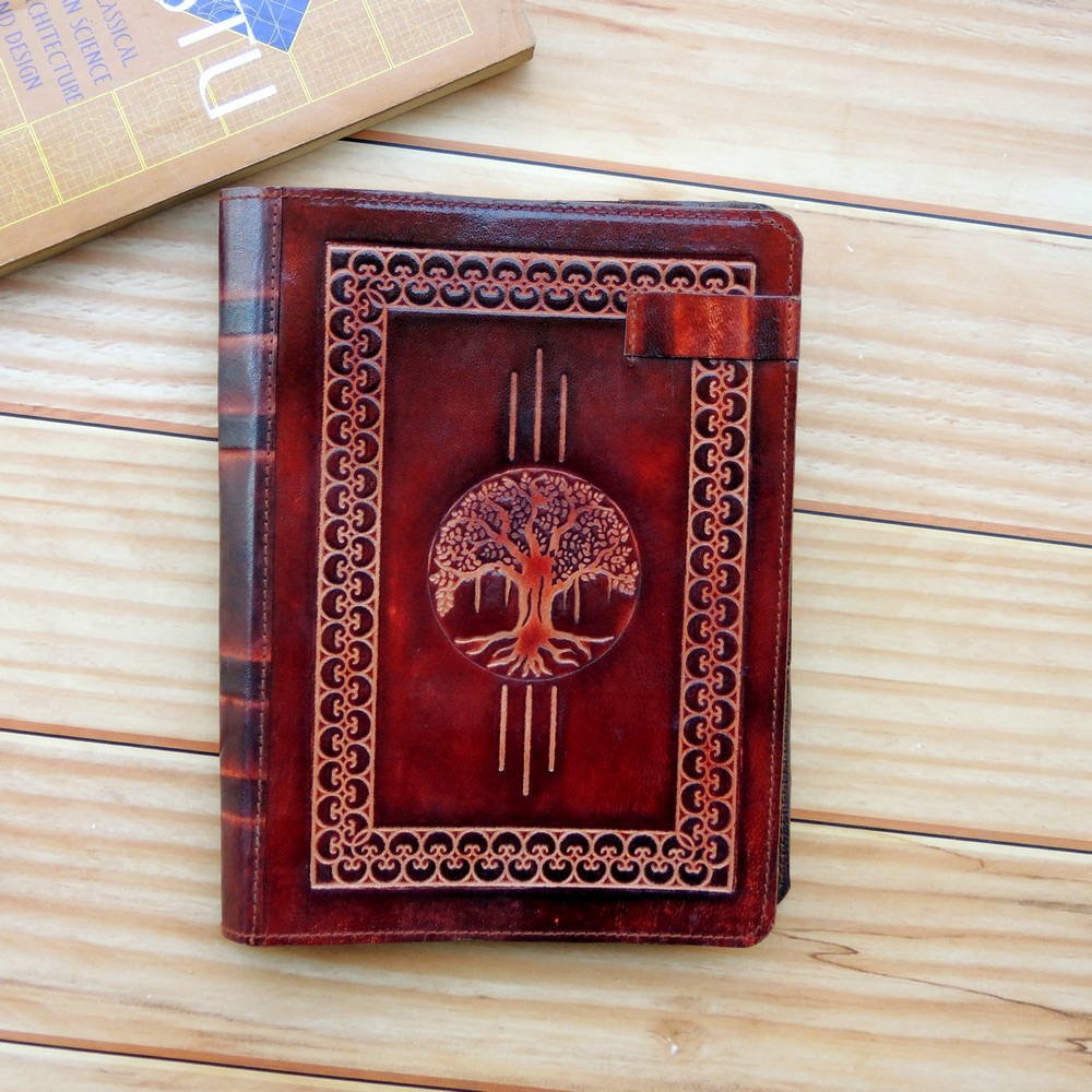 Only Leather Cover (Tree of Life with Fibonnaci)